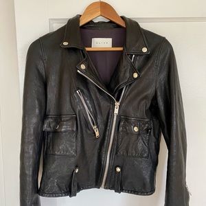 Olive Clothing Leather Jacket
